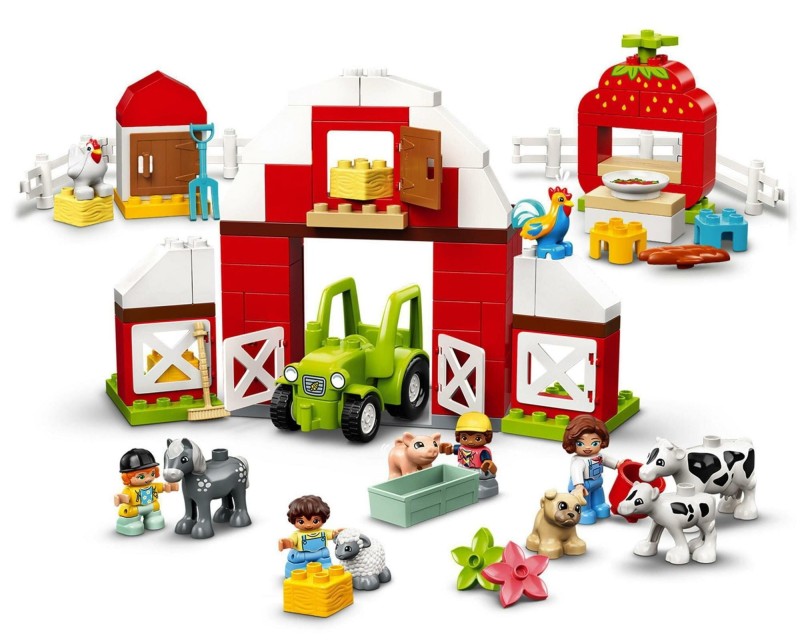 Zestaw Klocków Lego Duplo Stodoła, traktor i zwierzęta gospodarskie 10952