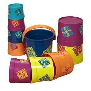 Kubeczki wieża 10 el. Bazillion Buckets - b.toys
