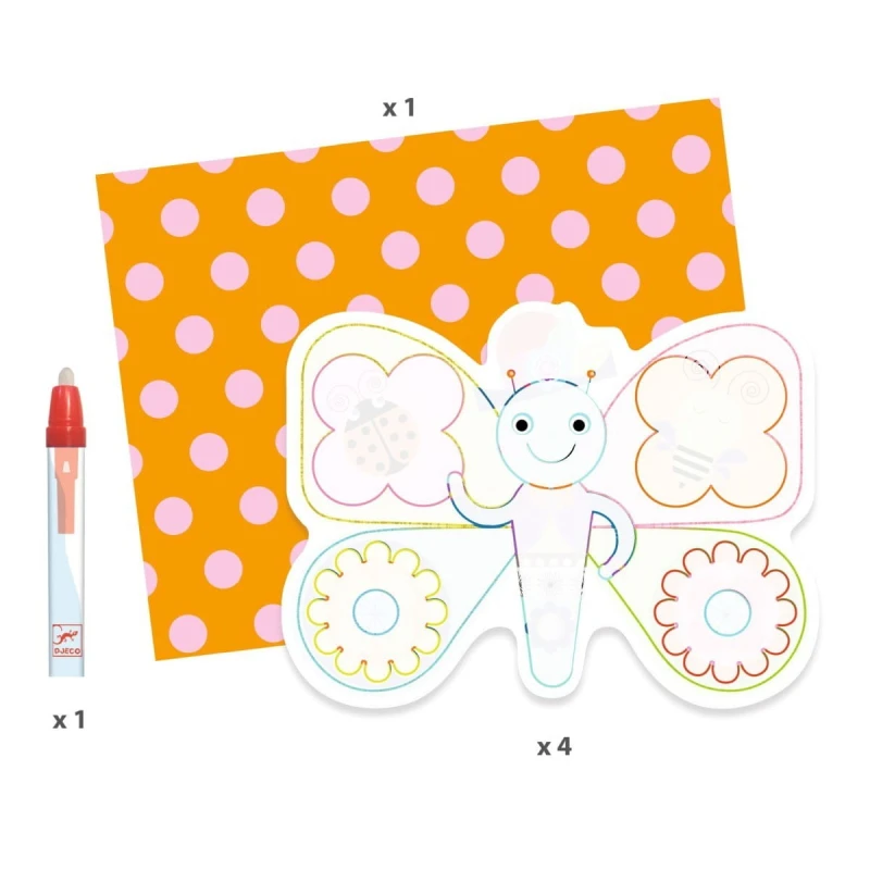 Wodne kolorowanki Kolorowe Zwierzątka - Djeco