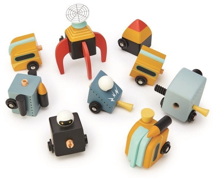 Pojazdy Kosmiczne do Składania - Tender Leaf Toys