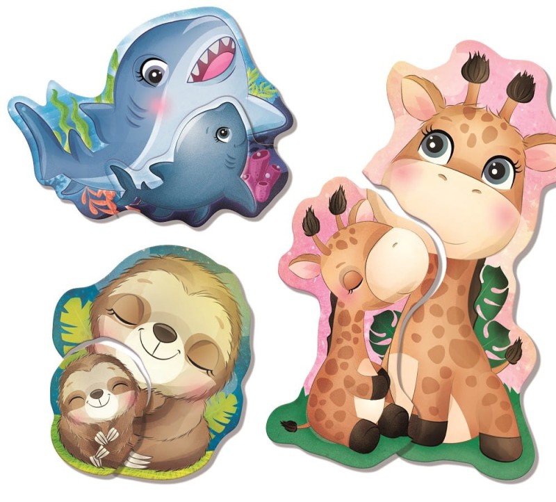 Puzzle Dwuelementowe Montessori Baby