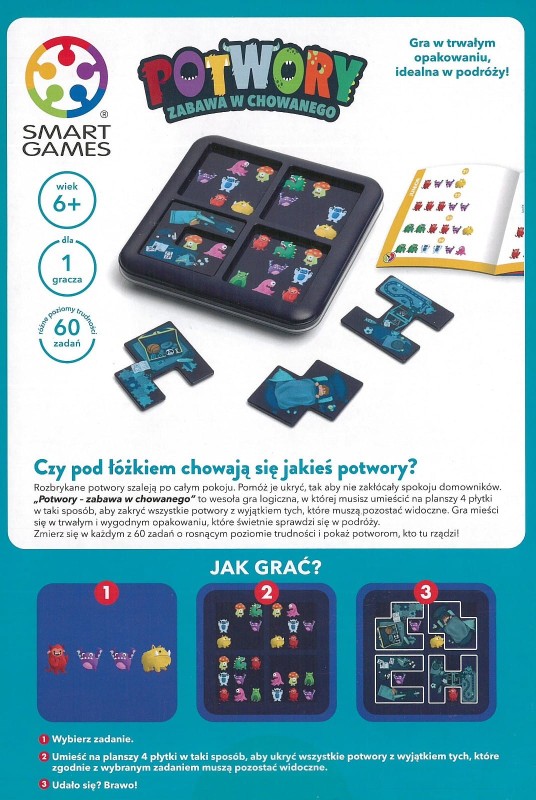 Gra Planszowa 6+ Potwory - Smart Games