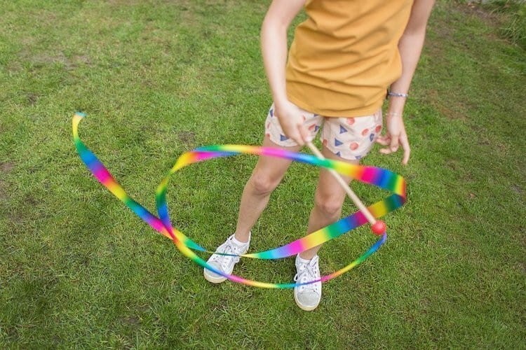 Wstążka Gimnastyczna kolorowa 3m - BS Toys