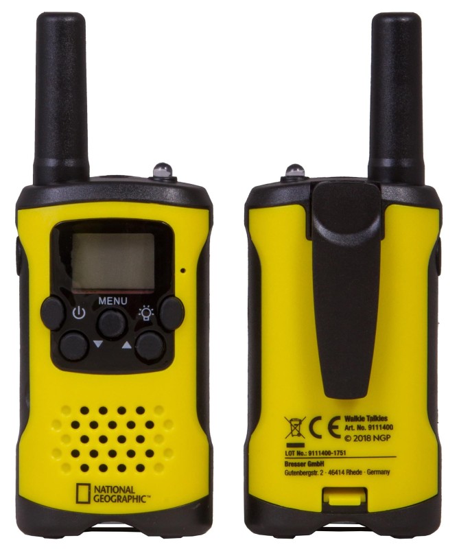 Walkie-Talkie z latarką National Geographic zasięg do 6 km - Bresser Junior