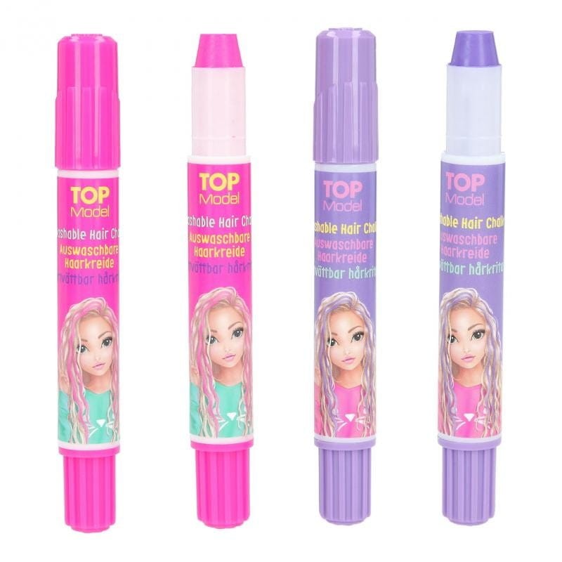 Zmywalna kreda do włosów Hair Chalk Pens róż fiolet - TOPModel