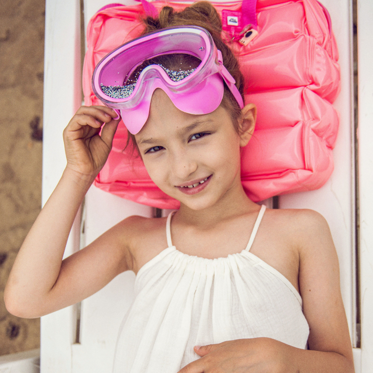 Maska do pływania z Brokatem Disco - Bling2o