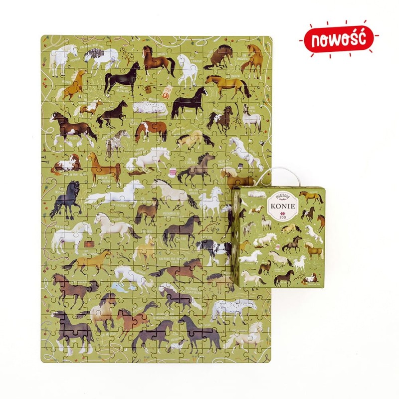 Puzzlove Konie 200 elementów - CzuCzu