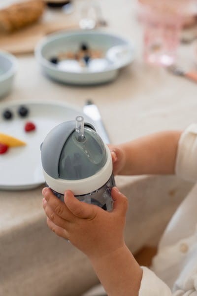 Kubek ze Słomą Mepal Mio 300 ml Sailors Bay - Little Dutch