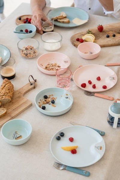 Sztućce dla Dzieci Mio nóż widelec łyżka Mepal błękitne - Little Dutch