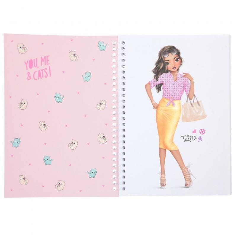 Notes z konturami sylwetek i Naklejkami Modelki - TopModel