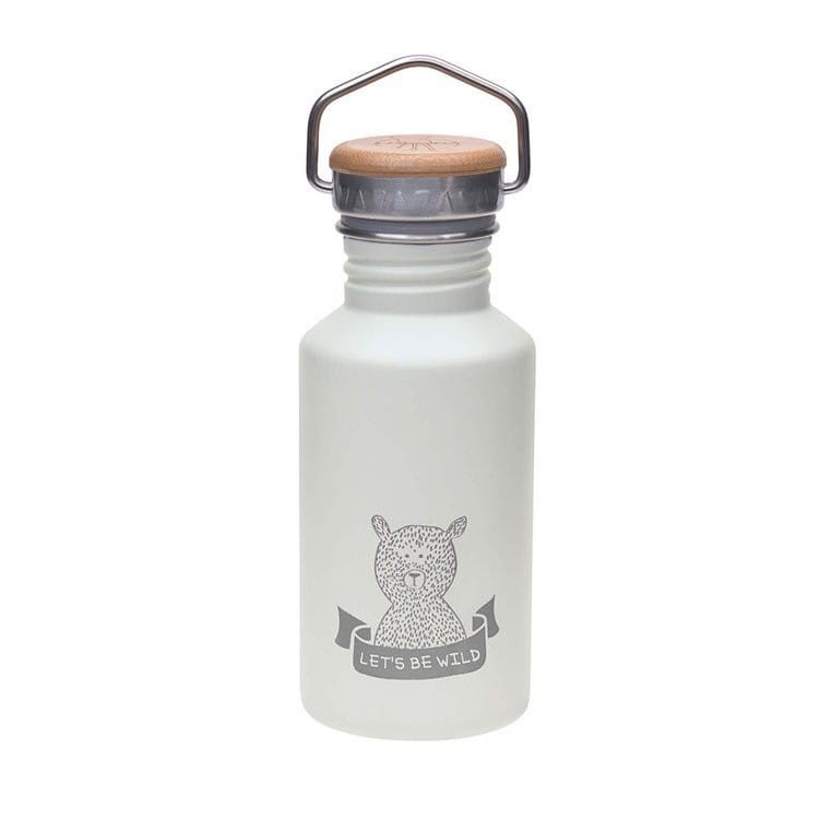 Bidon ze stali nierdzewnej 500ml + ustnik Adventure grey - Lassig