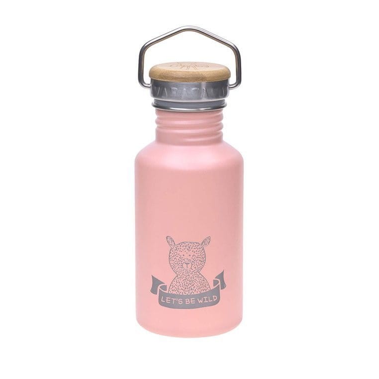 Bidon ze stali nierdzewnej 500ml + ustnik Adventure rose - Lassig