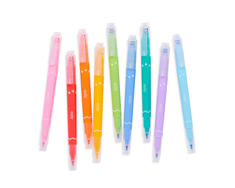 Dwustronne Pisaki ze Stempelkami Confetti Stamp - Ooly