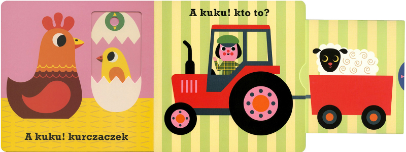 A kuku! Krowa - Książka z ruchomymi elementami