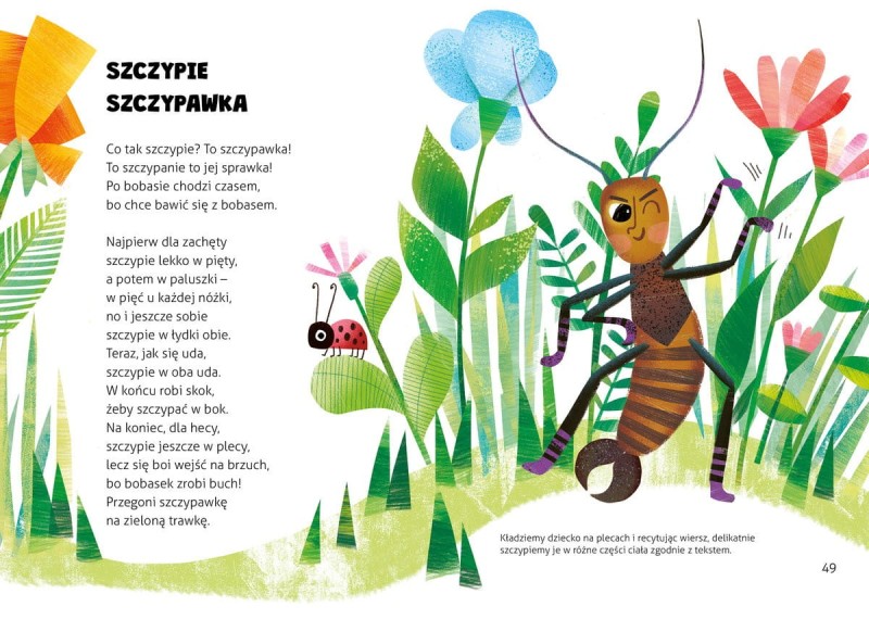 Idą mrówki po brzuszku. Wierszyki do zabaw dla maluszków