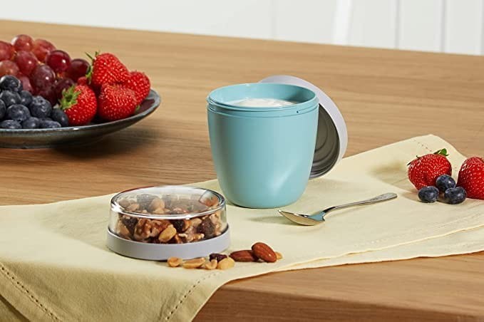 Podwójny Pojemnik na Jedzenie Green Lunchpot Ellipse - Mepal