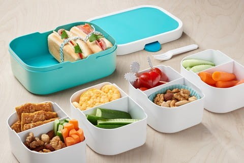 Śniadaniówka z Widelcem Turkusowa Lunchbox Campus - Mepal