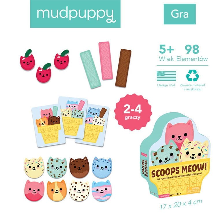 Gra Kocie kulki Miau! - Mudpuppy