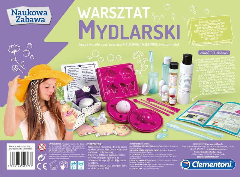 Warsztat Mydlarski Naukowa Zabawa - Clementoni