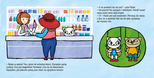 Kicia Kocia w aptece - Książeczka dla dzieci