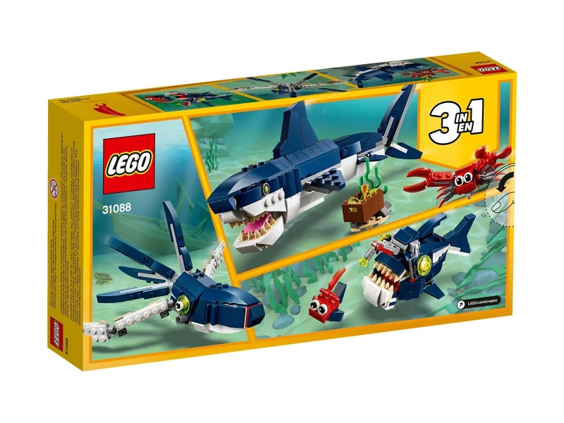Klocki Lego Creator 3 w 1 Morskie stworzenia 31088