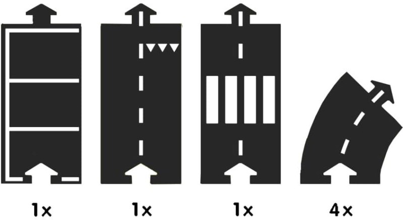 Puzzle droga do układania 7 el. Halfway - Waytoplay