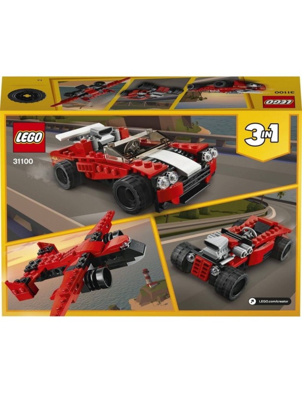 Klocki LEGO Creator 3 w 1 Samochód sportowy 31100