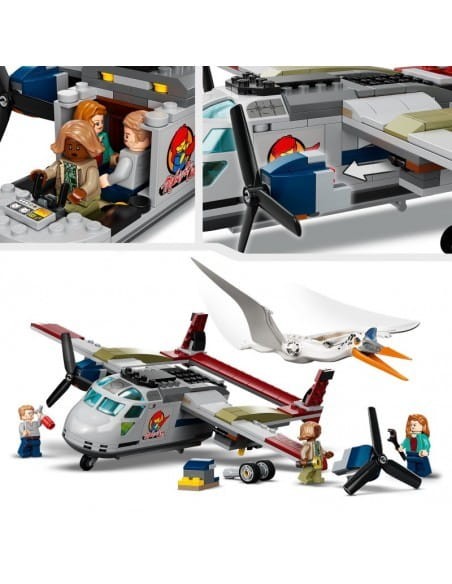 Klocki LEGO Jurassic World Kecalkoatl: zasadzka z samolotem 76947