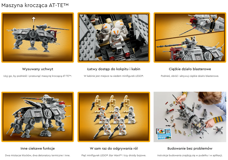 LEGO Star Wars Maszyna krocząca AT-TE 75337