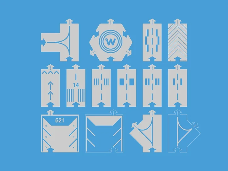 Droga Lotnisko do układania 14 el. Runway - Waytoplay