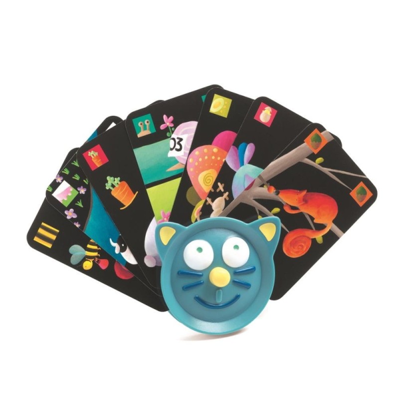 Uchwyt do trzymania kart Kotek Niebieski - Djeco