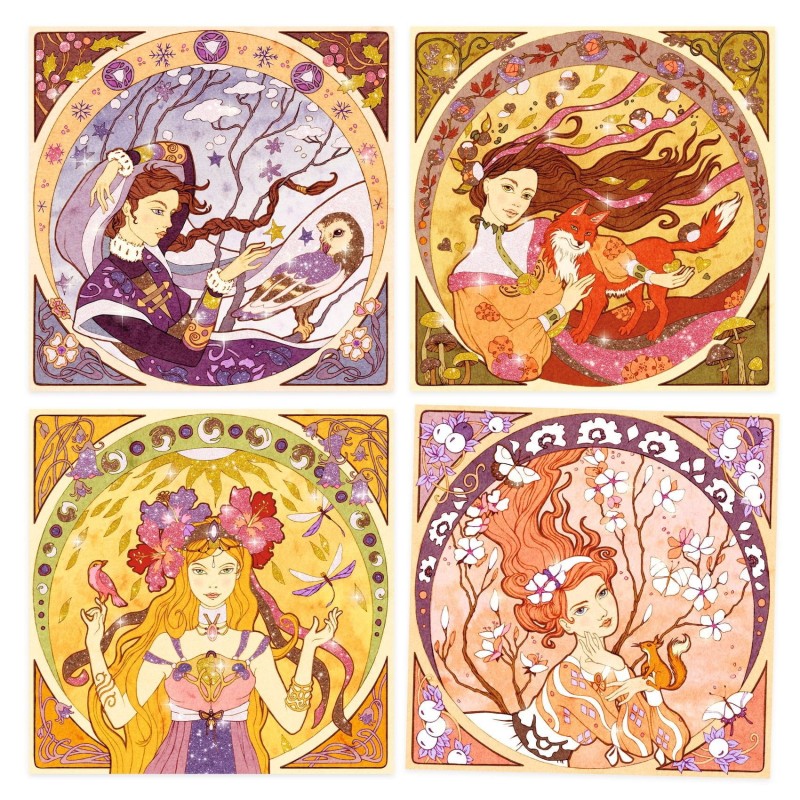 Kolorowanie Piaskiem Boginie Alfons Mucha - Djeco