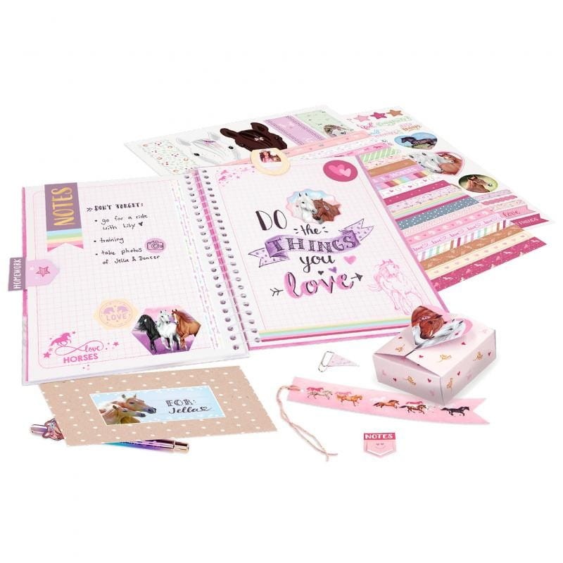 Kreatywny Zeszyt Papierniczy Konie DIY Paper Fun - Miss Melody