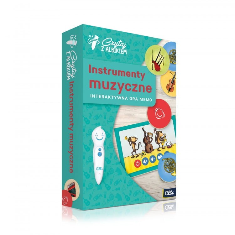 Instrumenty muzyczne. Interaktywna Gra Memo - Albi