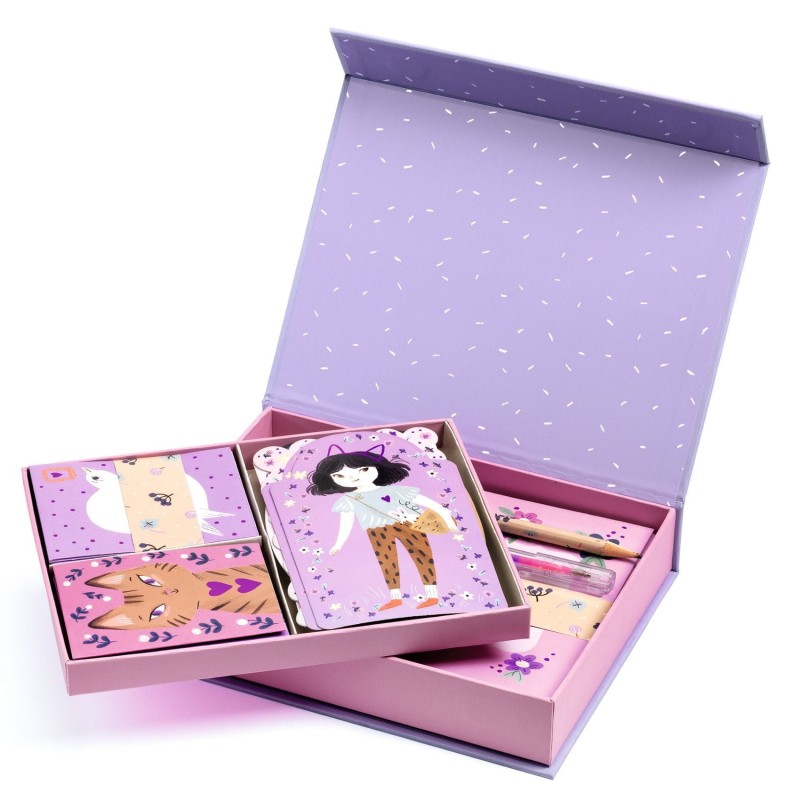 Kuferek Papierniczy z Papeterią i Dekoracjami - Djeco