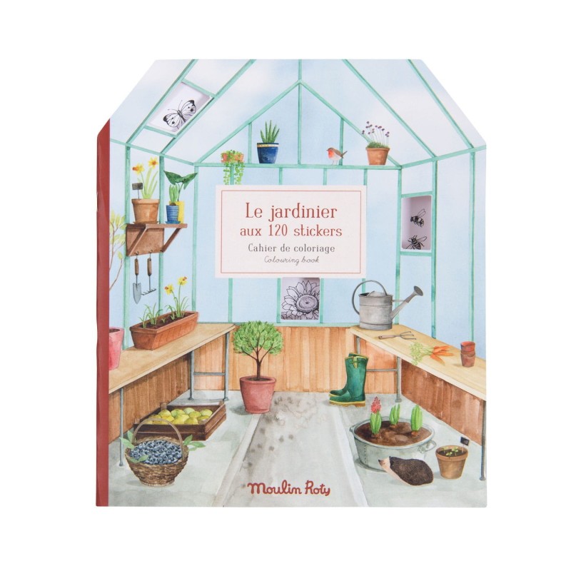 Kolorowanka z Naklejkami Ogród - Moulin Roty