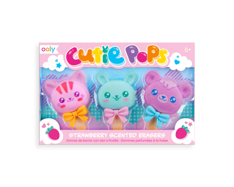 Pachnące Gumki do Mazania Cutie Pops 3 szt. - Ooly