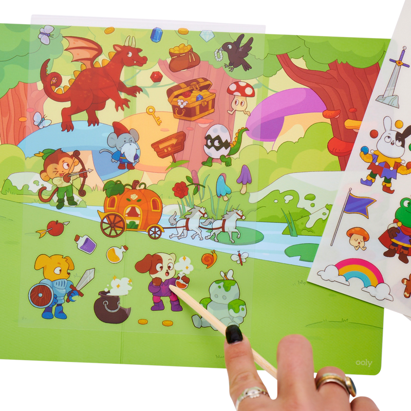 Kalkowanie Obrazków na Planszę Magiczny Las - Ooly