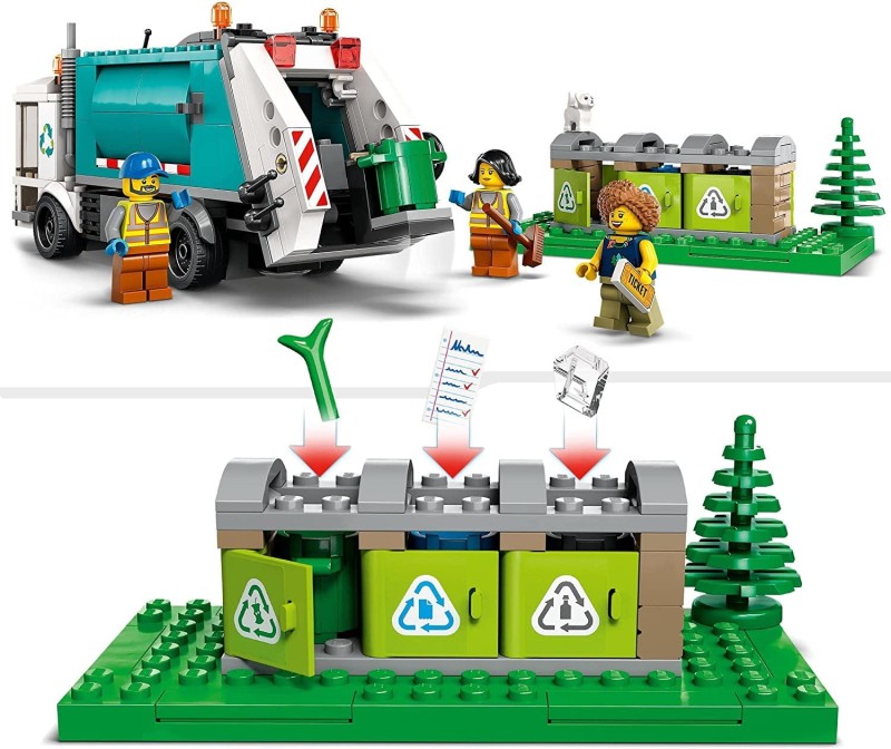 Lego Ciężarówka Recyklingowa 60386 Śmieciarka