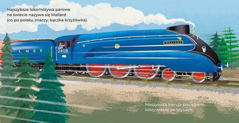 Koła idą w ruch! Moja pierwsza książka o pociągach - Bucco & Morgan