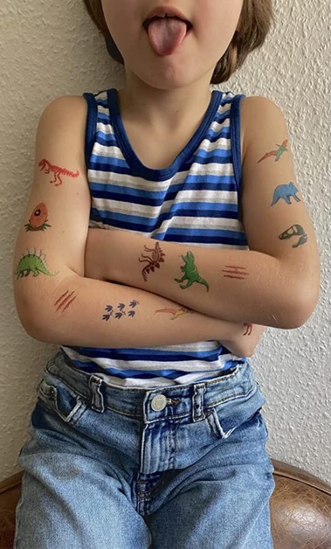 Tatuaże Dziecięce Dinozaury rolka - moses