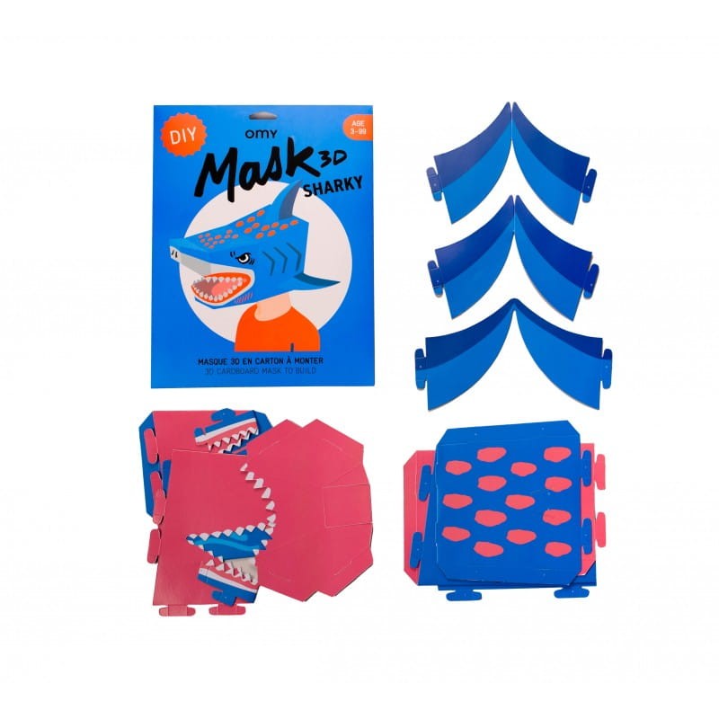 Maska Rekina Sharky 3D - omy