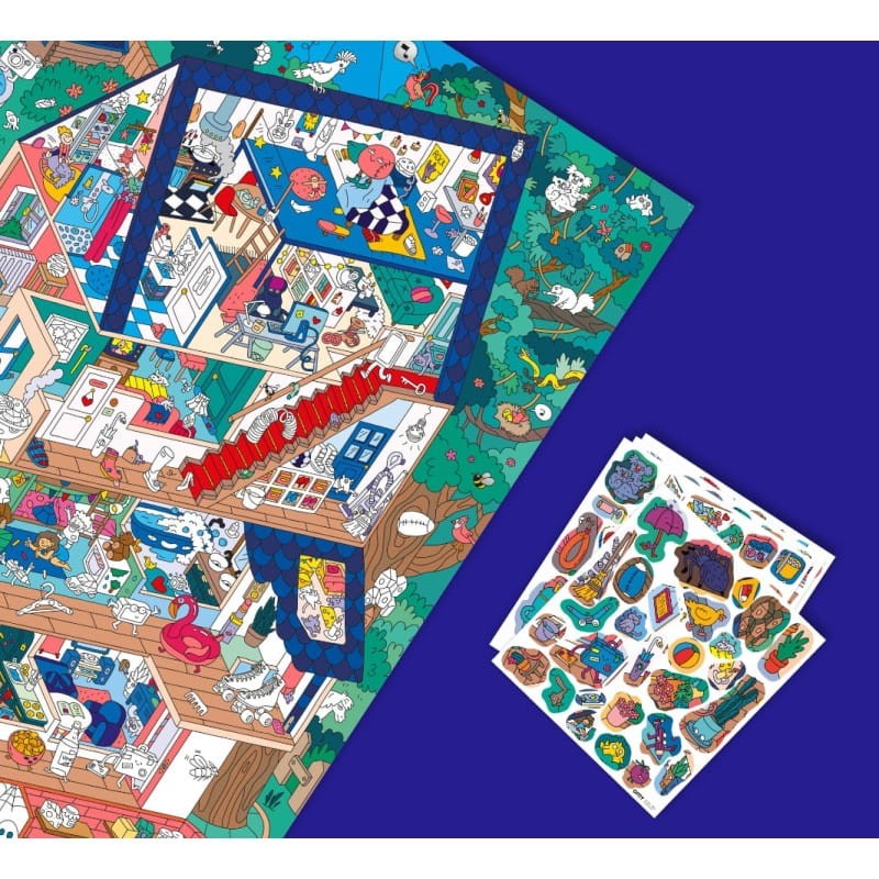 Plakat z Naklejkami Wielki Dom - omy