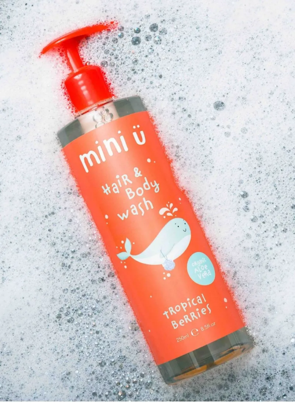 Naturalny Żel Do Mycia Ciała i Włosów Dla Dzieci i Niemowląt - Mini U