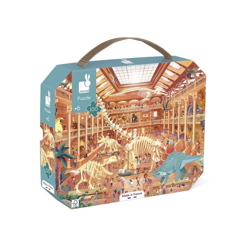 Puzzle w walizce 100 elem. Muzeum Historii Naturalnej - Janod