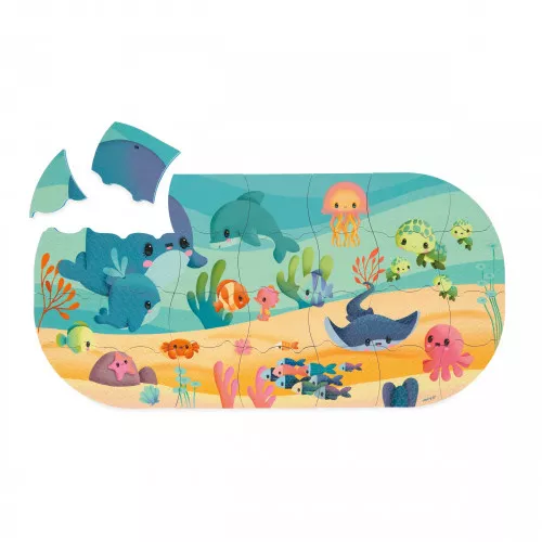 Puzzle z pianki do wanny Ocean - Janod