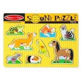 Puzzle Dźwiękowe Zwierzęta Domowe - Melissa & Doug