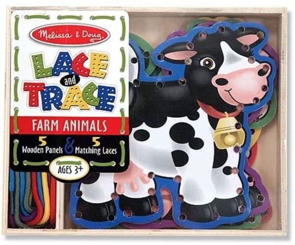 Sznurowanki Zwierzęta z Farmy - Melissa & Doug