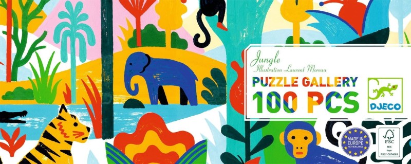 Puzzle Gallery Jungle100 el. - Djeco