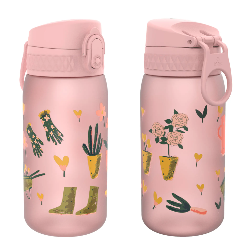 ION8 Bidon Dziecięcy Ogród Różowy 400 ml